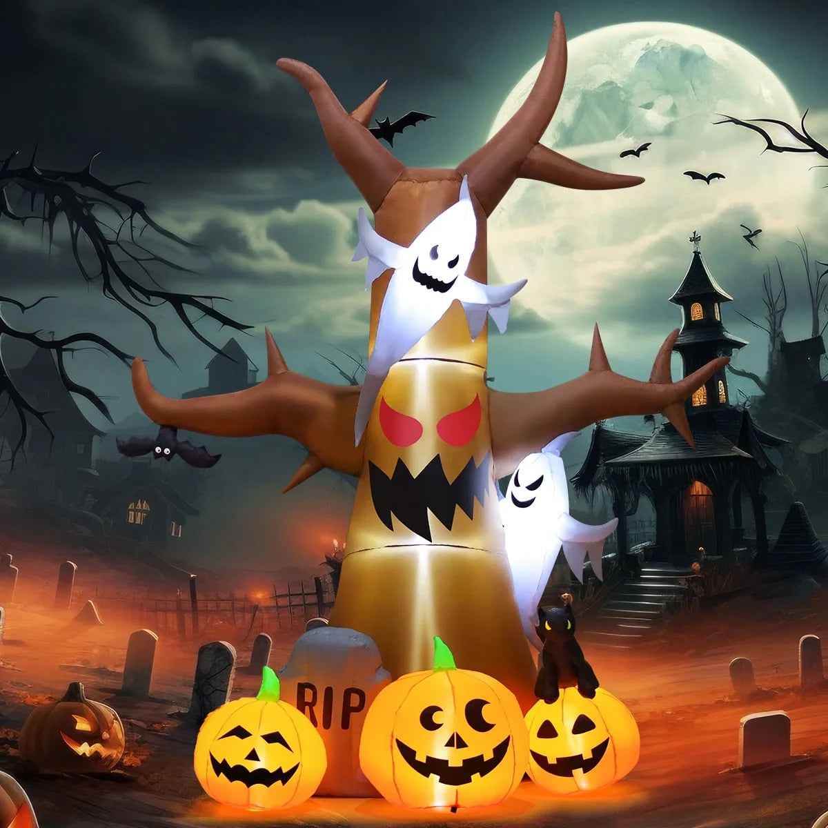Giant Halloween Tree Inflatable - BINZAAR