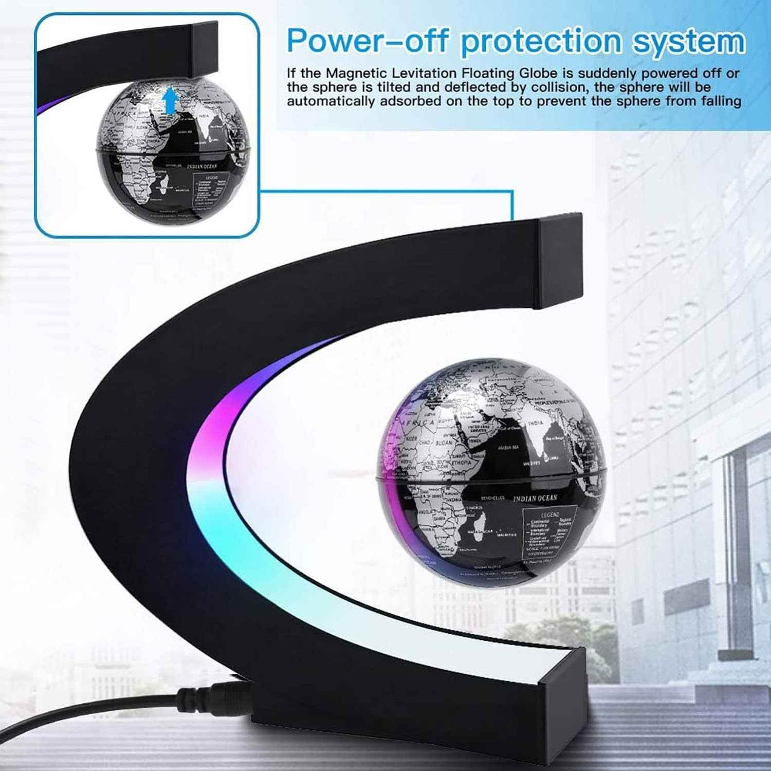 Magnetic Levitation Globe Light - BINZAAR