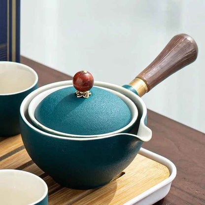 Ceramic Rotating Teapot - BINZAAR