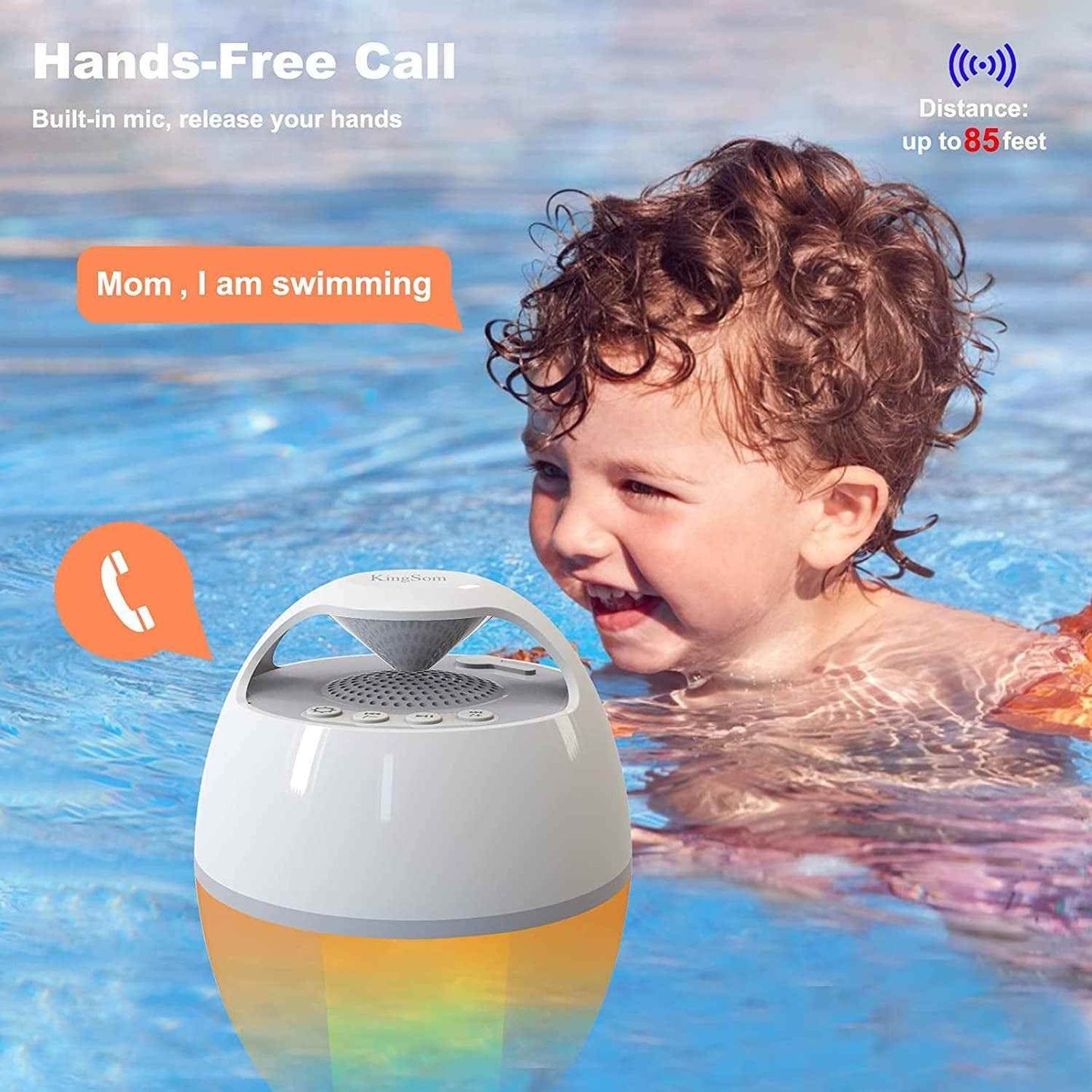 LED Floating Bluetooth Speaker for Pool - Ultimate Waterproof Sound Experience - BINZAAR