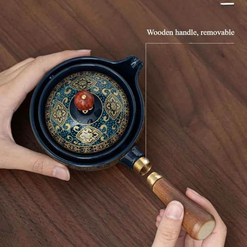 Ceramic Rotating Teapot - BINZAAR