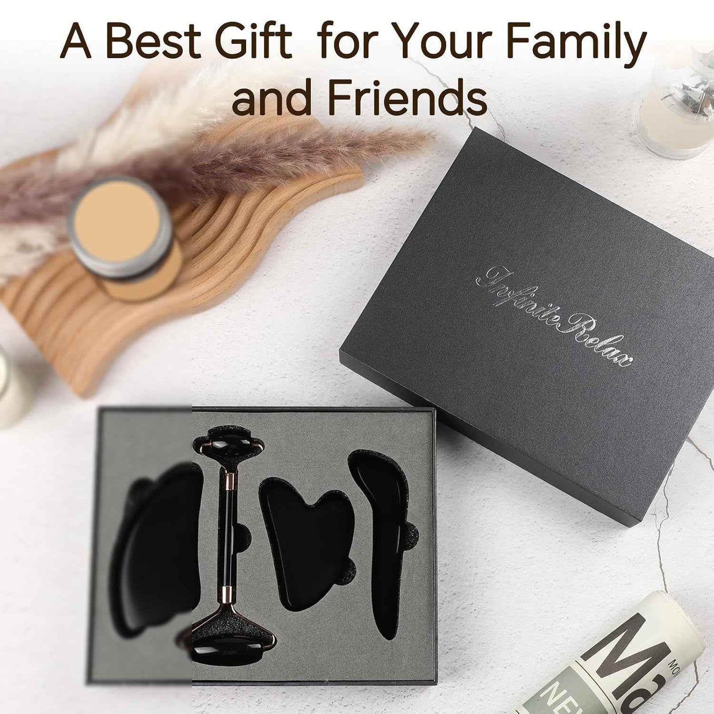 Natural Obsidian Gua Sha Set - BINZAAR