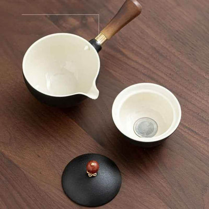 Ceramic Rotating Teapot - BINZAAR