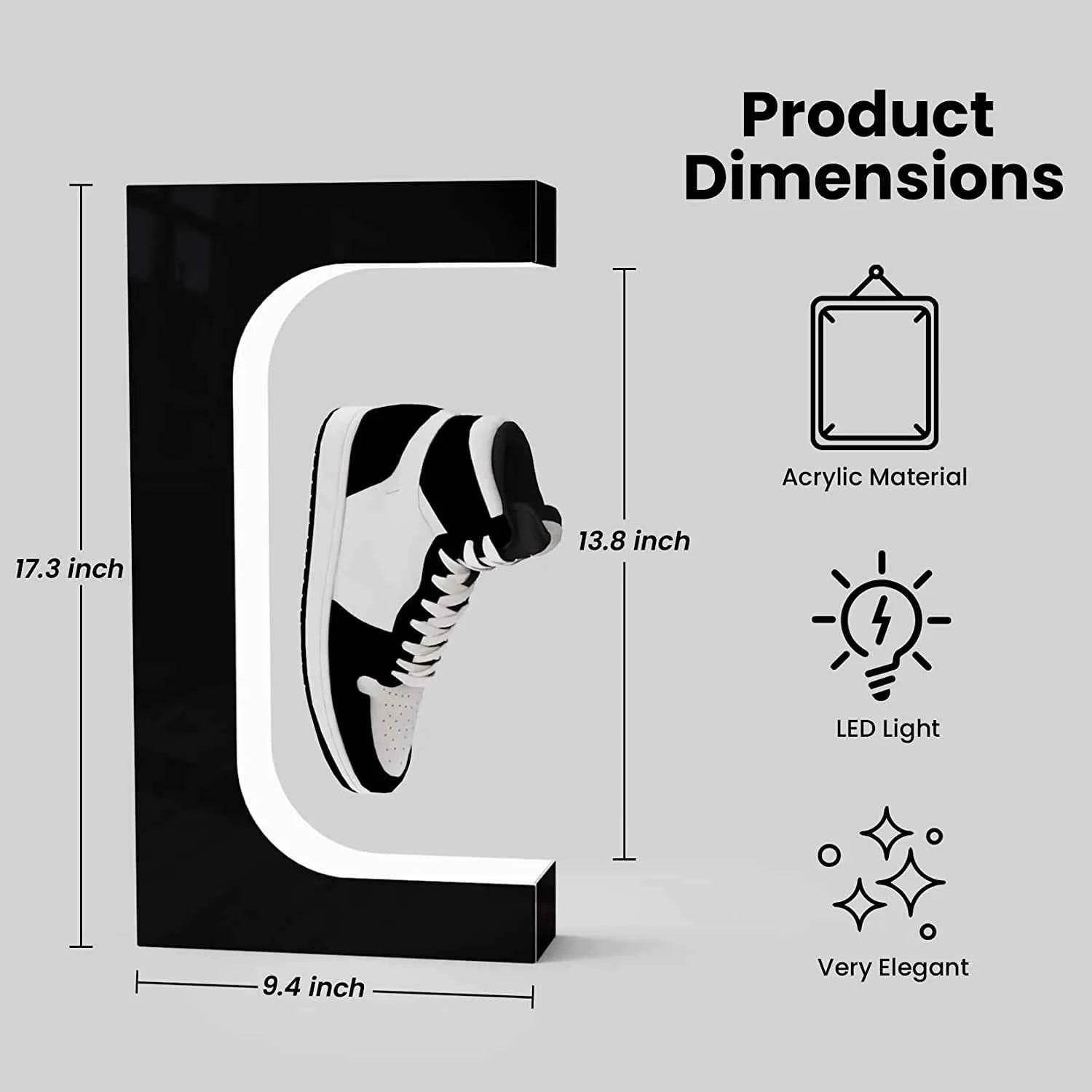 Magnetic Floating Shoe Display - BINZAAR
