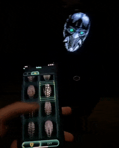 LED Halloween Face Mask - BINZAAR