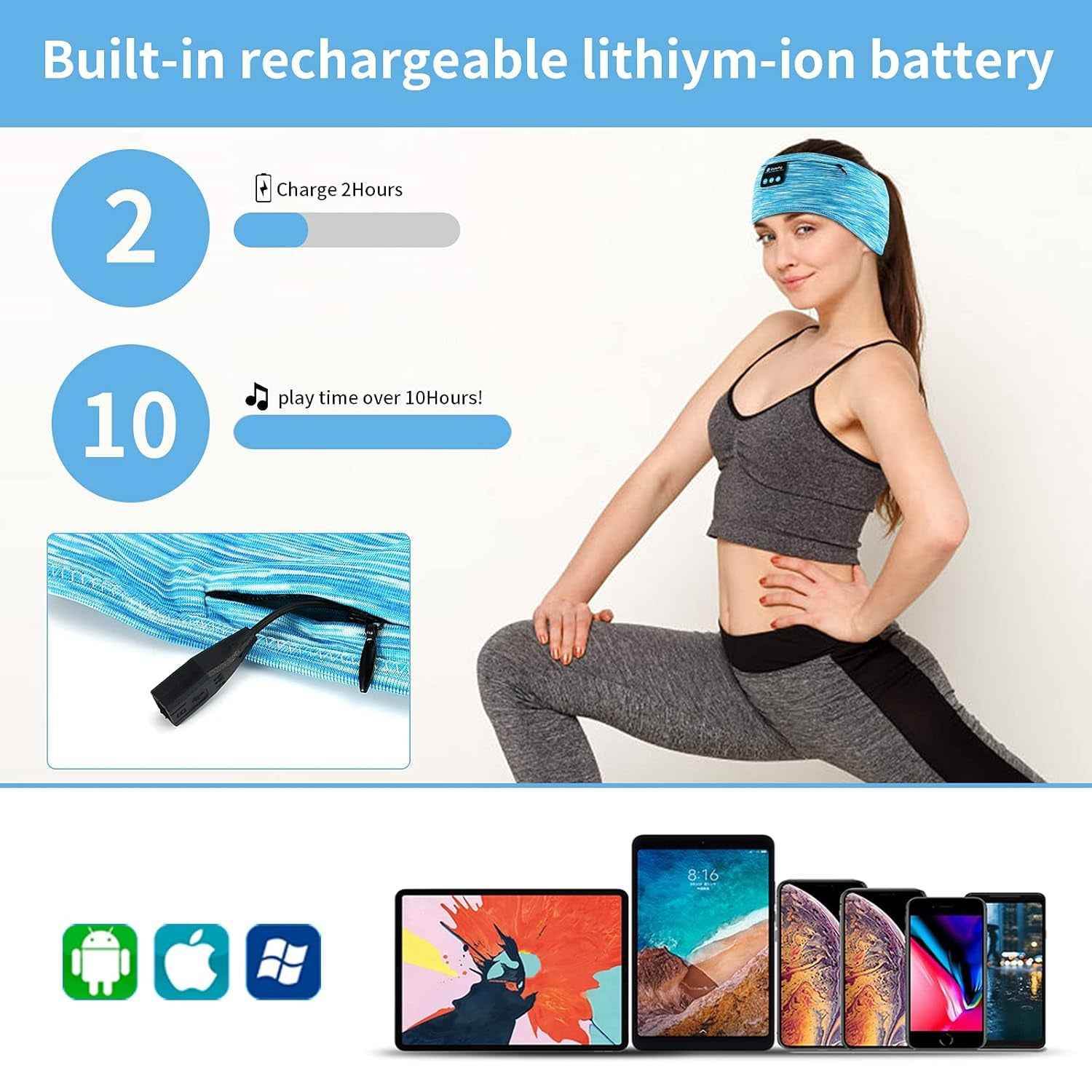 Wireless Sleep Headband Headphones - BINZAAR