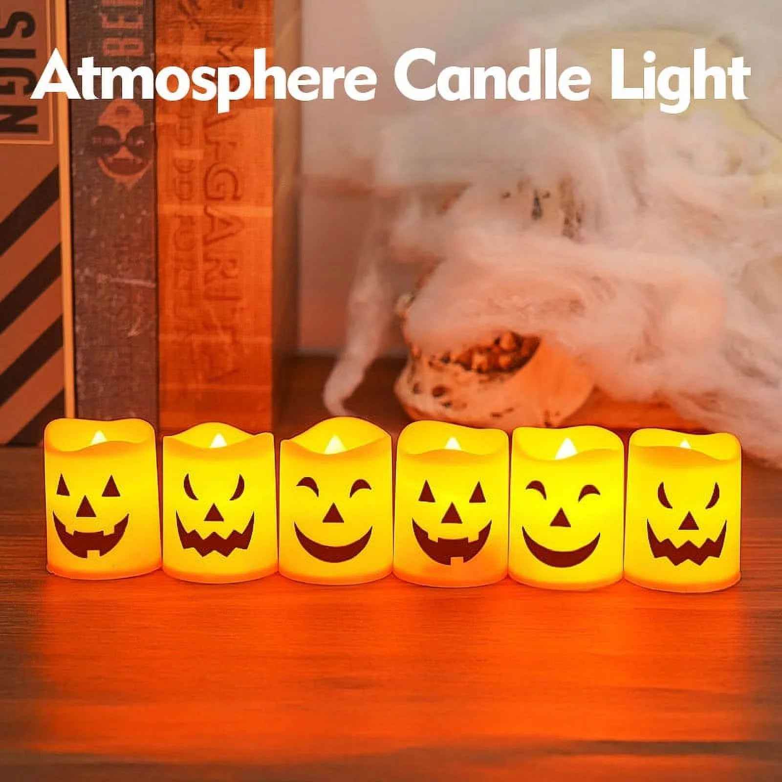 LED Halloween Pumpkin Candles - BINZAAR