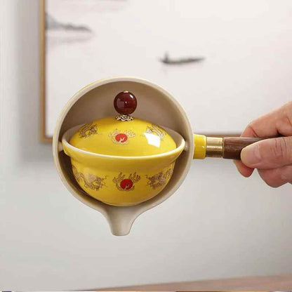 Ceramic Rotating Teapot - BINZAAR