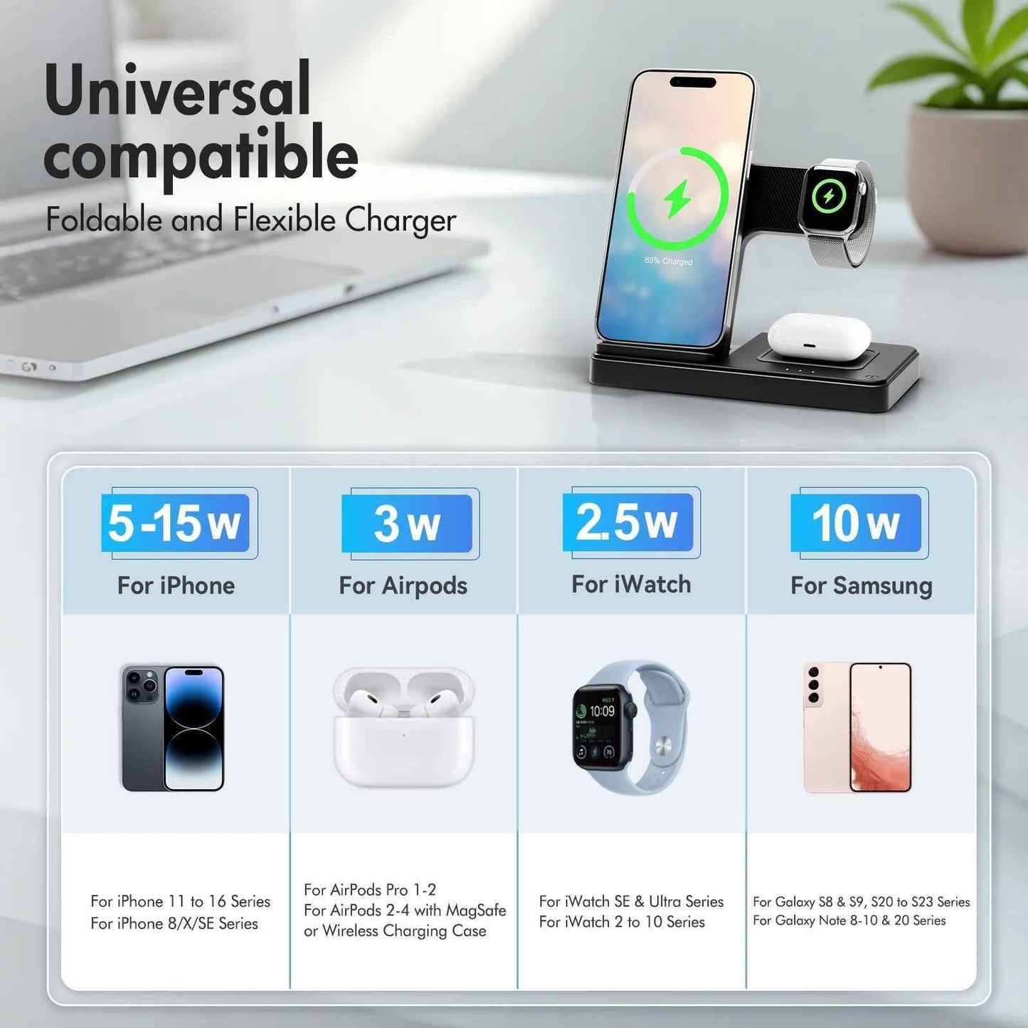 3-in-1 MagSafe Charging Stand - BINZAAR