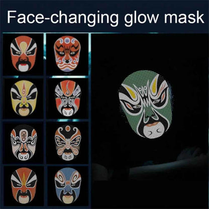 LED Halloween Face Mask - BINZAAR