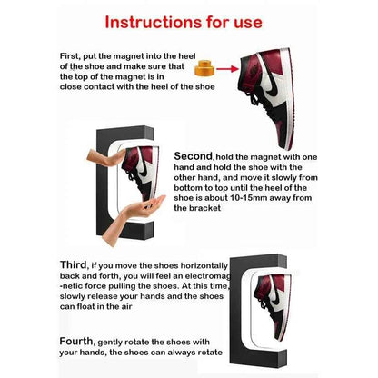 Magnetic Floating Shoe Display - BINZAAR