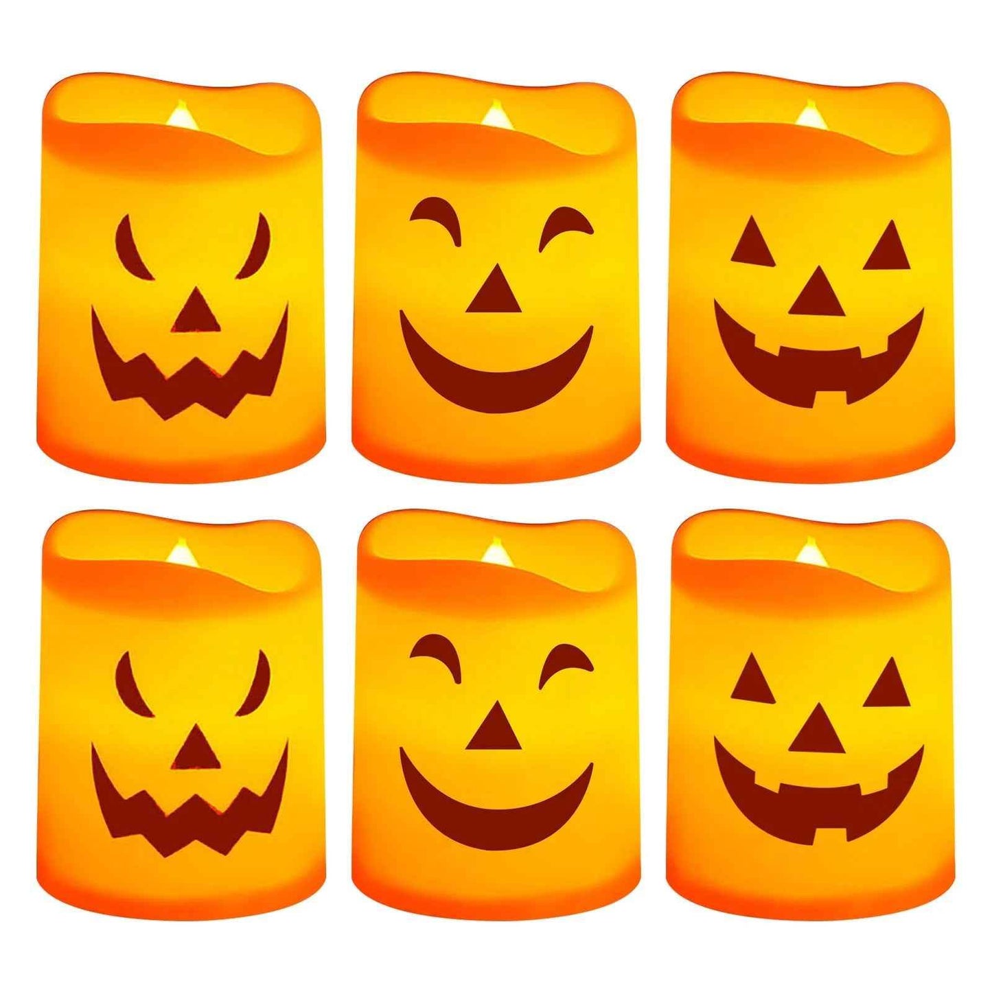 LED Halloween Pumpkin Candles - BINZAAR