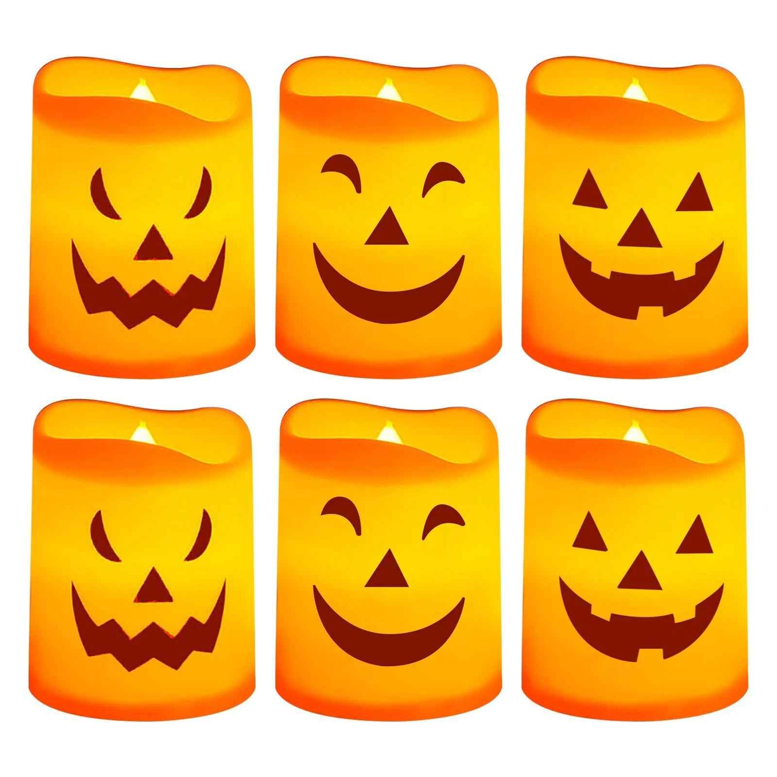 LED Halloween Pumpkin Candles - BINZAAR