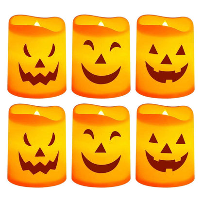 LED Halloween Pumpkin Candles - BINZAAR