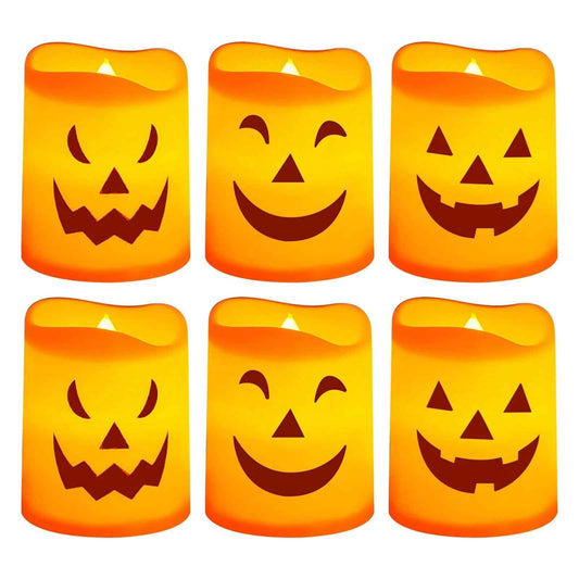 LED Halloween Pumpkin Candles - BINZAAR