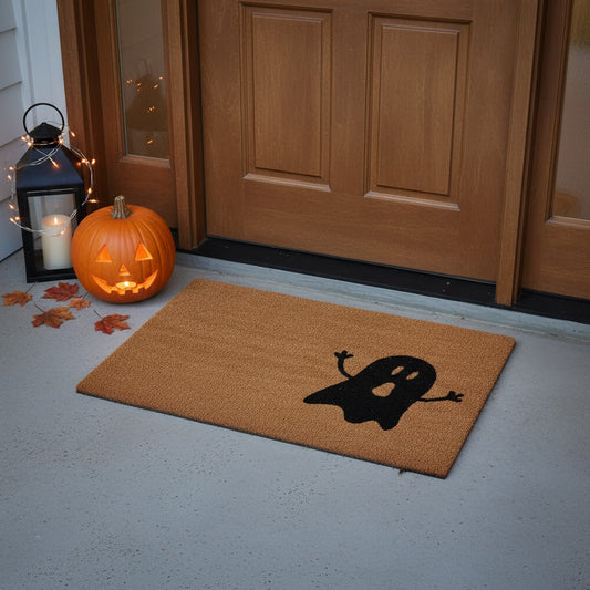 24" X 36" Natural And Brown Halloween Halloween Outdoor Coir Door Mat-0