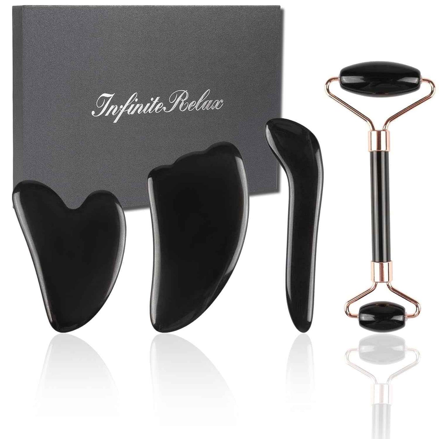 Natural Obsidian Gua Sha Set - BINZAAR