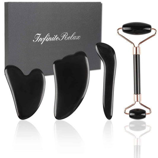 Natural Obsidian Gua Sha Set - BINZAAR