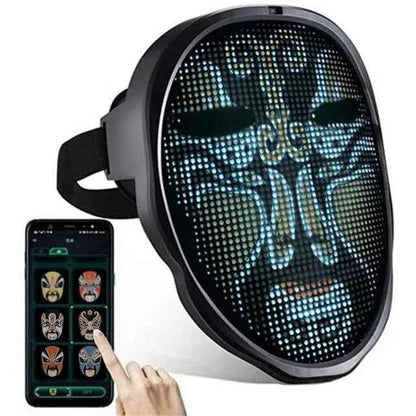 LED Halloween Face Mask - BINZAAR