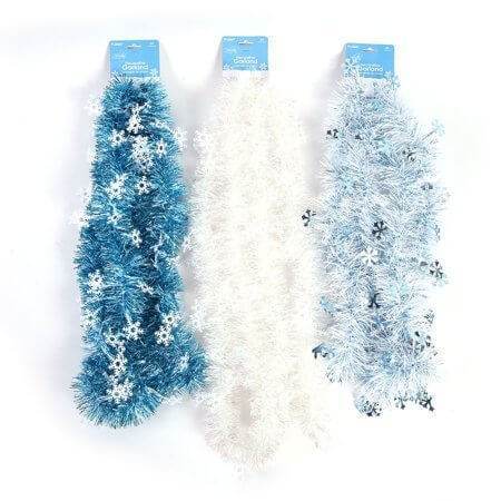 8ft Christmas Glitz and Glam Decorative Garland (1ct) - BINZAAR