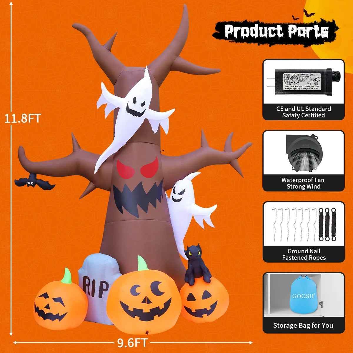 Giant Halloween Tree Inflatable - BINZAAR