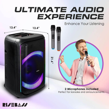 Risebass Trolley Speaker with 14” Subwoofer - BINZAAR