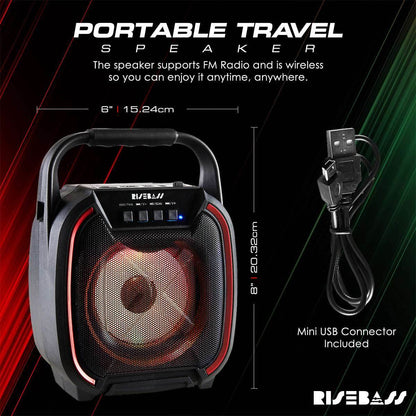 8-inch Wireless Bluetooth Speaker w/ TWS Function - BINZAAR
