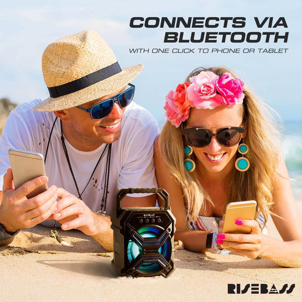7-inch Portable Wireless Bluetooth Speaker w/ TWS Function - BINZAAR