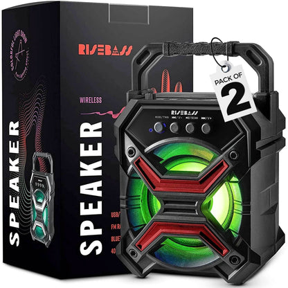 7-inch Portable Wireless Bluetooth Speaker w/ TWS Function - BINZAAR