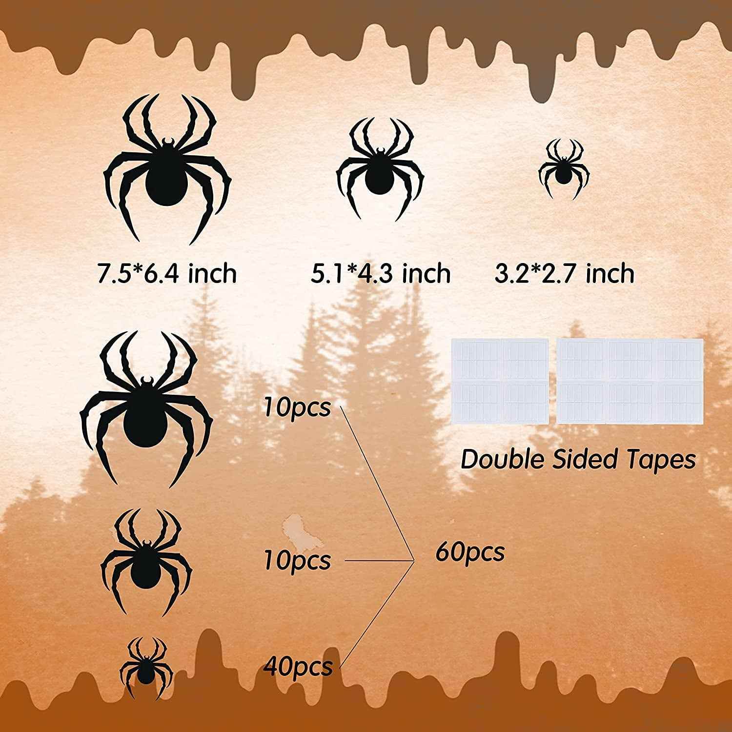 3D Spider Wall Decorations - BINZAAR