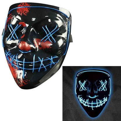 LED Jester Face Mask - BINZAAR