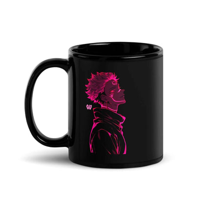 Sukuna Black Glossy Mug - BINZAAR