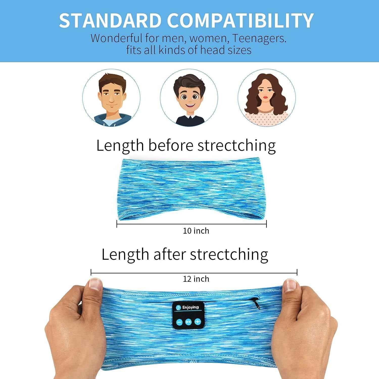 Wireless Sleep Headband Headphones - BINZAAR