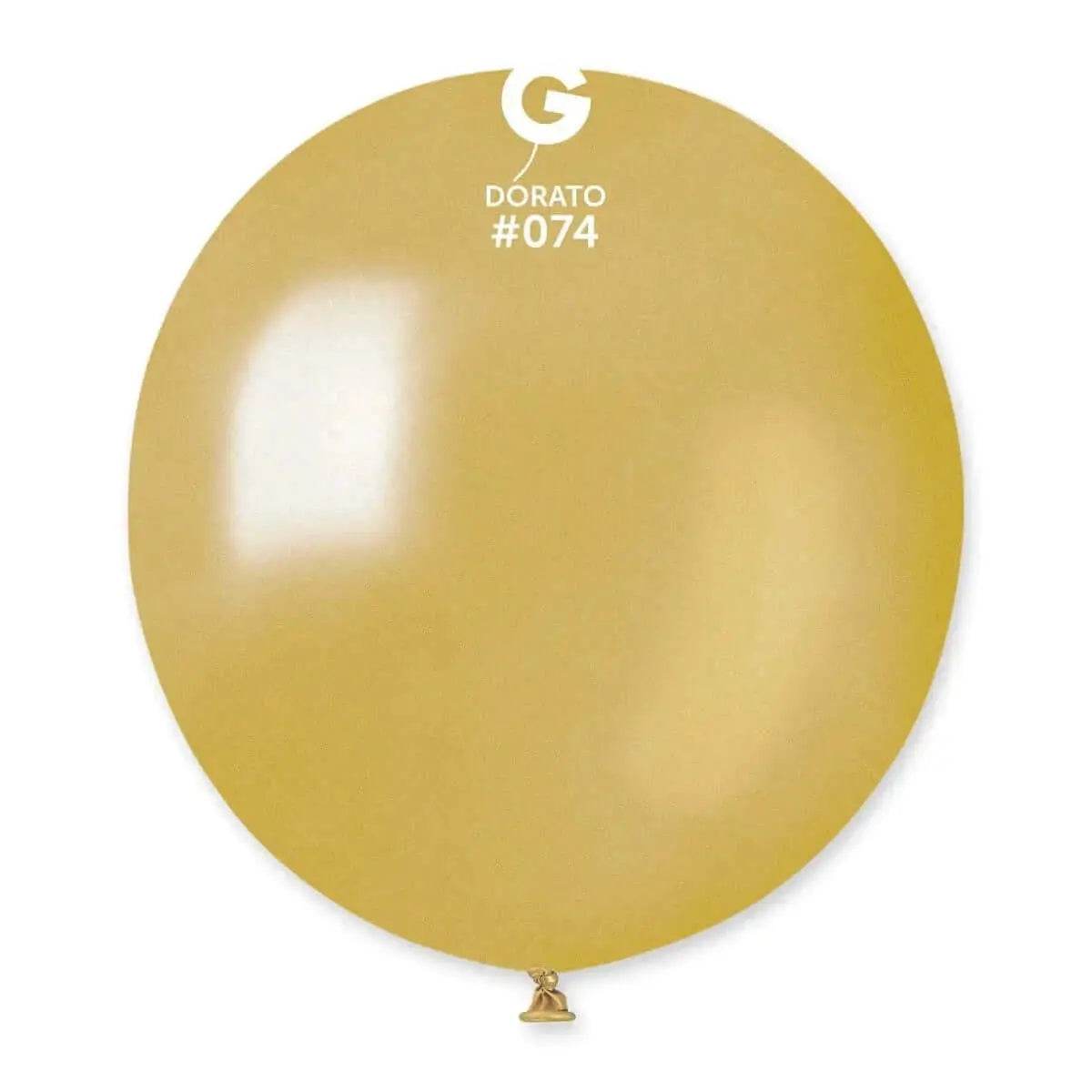 Gemar - 19" Metallic Dorato Latex Balloons #074 (25pcs)-0