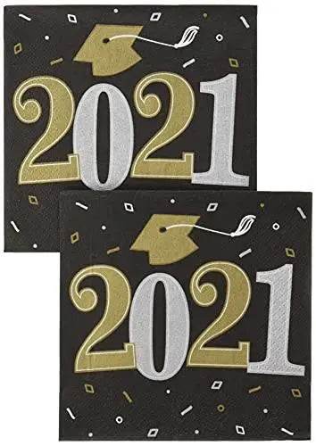 Well Done Grad 2021 Beverage Napkins - BINZAAR